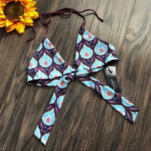 🦋B2G1🦋TAVIK DayDreamer Mon Merlot Bikini Top NWT | X-SMALL | - Picture 3 of 9